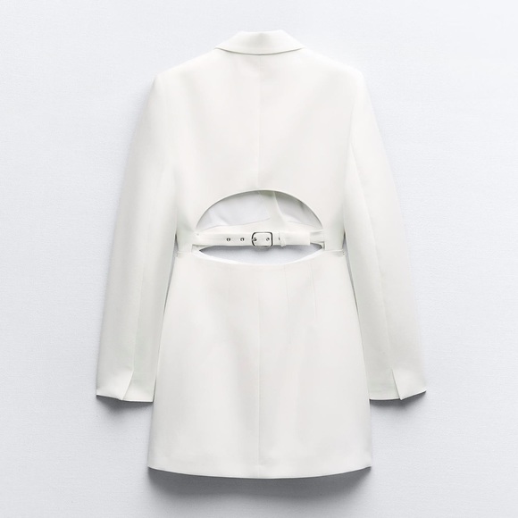 ZARA CUT OUT MINI BLAZER DRESS - Picture 5 of 5